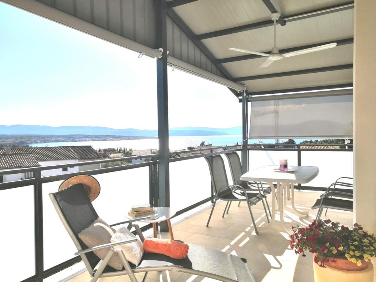 Lovely Sea View House In Malinska Island Krk Ngoại thất bức ảnh