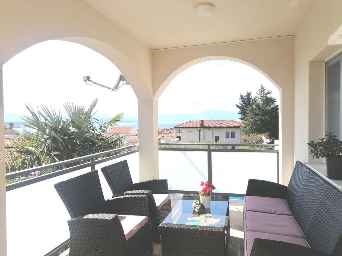 Lovely Sea View House In Malinska Island Krk Ngoại thất bức ảnh
